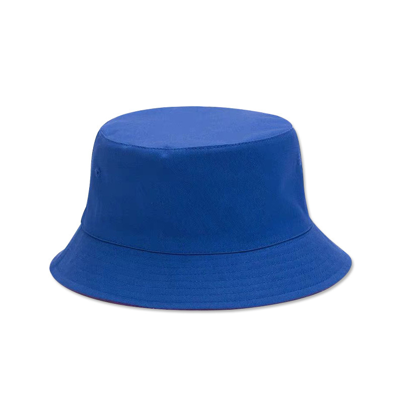 Cotton Foldable Sunscreen Solid Color Bucket Hat