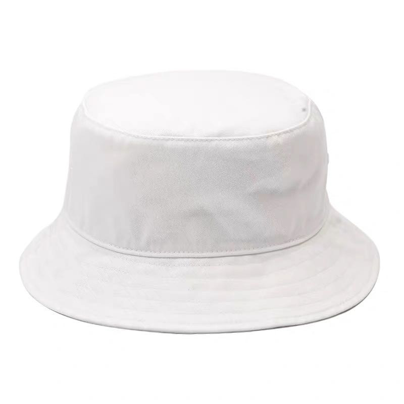 Cotton Foldable Sunscreen Solid Color Bucket Hat