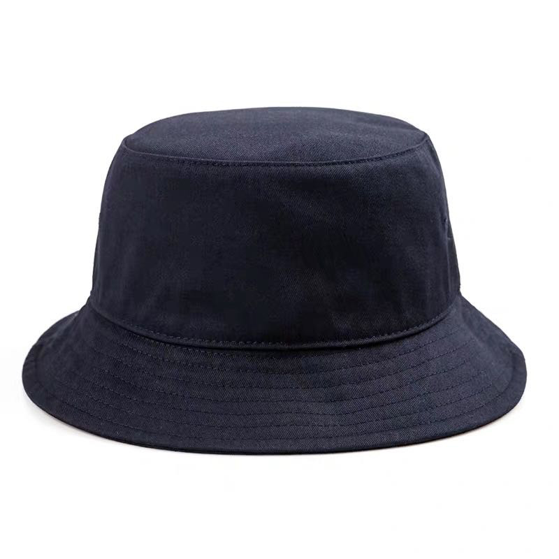 Cotton Foldable Sunscreen Solid Color Bucket Hat