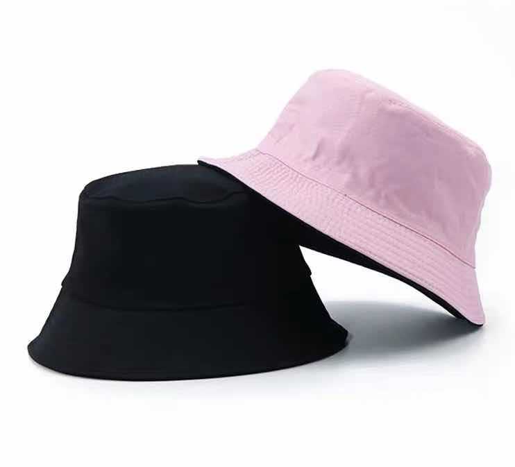 Cotton Foldable Sunscreen Solid Color Bucket Hat