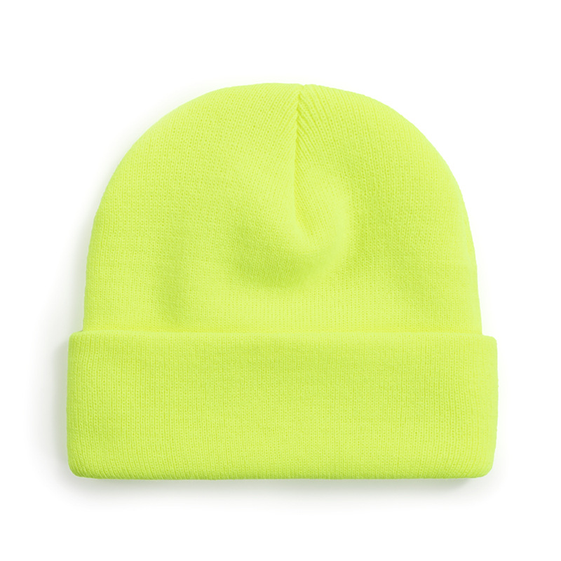 Basic Solid Color Autumn and Winter Knitted Hat