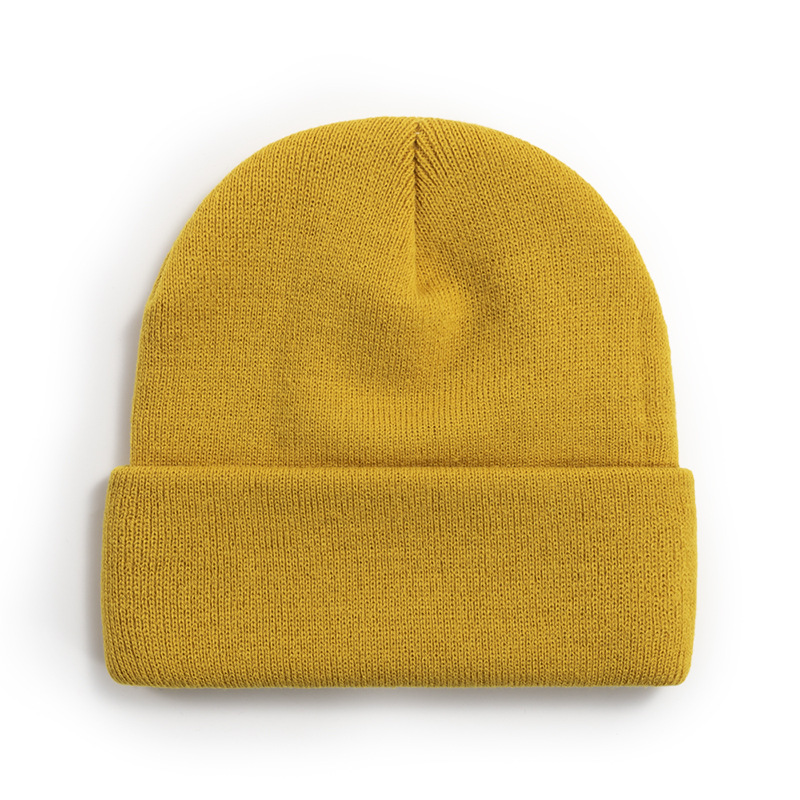 Basic Solid Color Autumn and Winter Knitted Hat