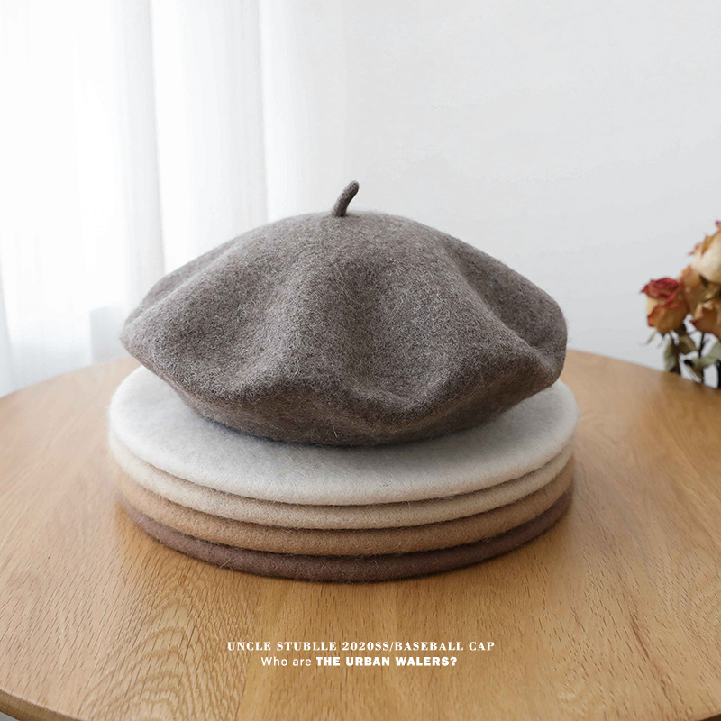 Autumn and Winter Wool British Retro Style Beret